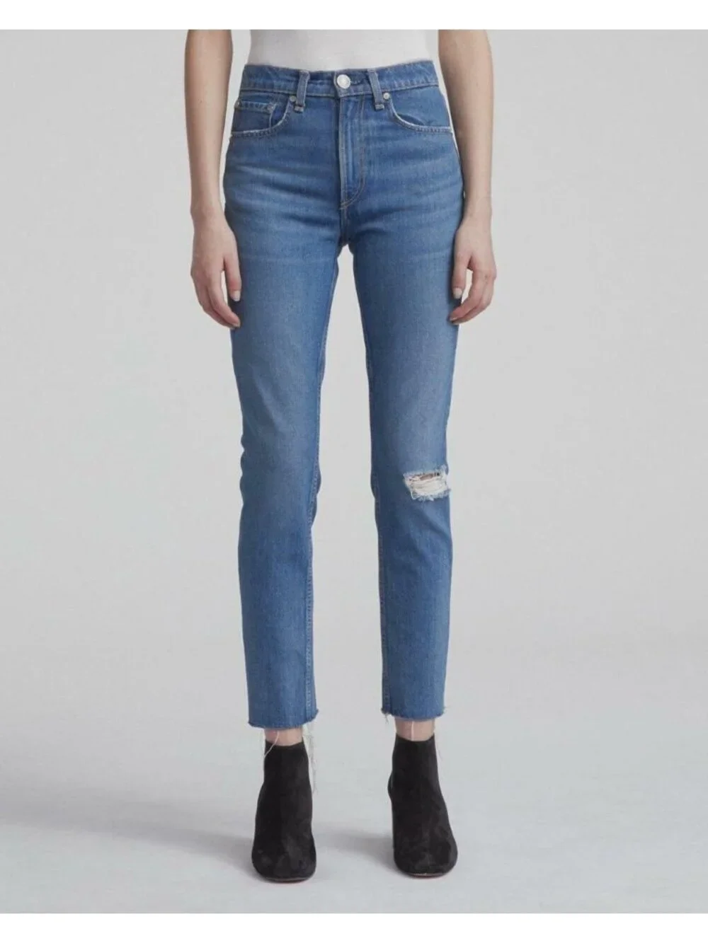 NEW Rag & Bone Women's 31 High Rise Ankle Skinny Jeans In Pamela NWT $250